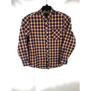 Ben Sherman Men's Large Long Sleeve Button Up Multicolor Casual Cotton Shirt A1